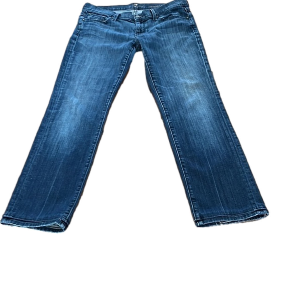 7 For All Man Kind distressed jeans, size 30, straight leg